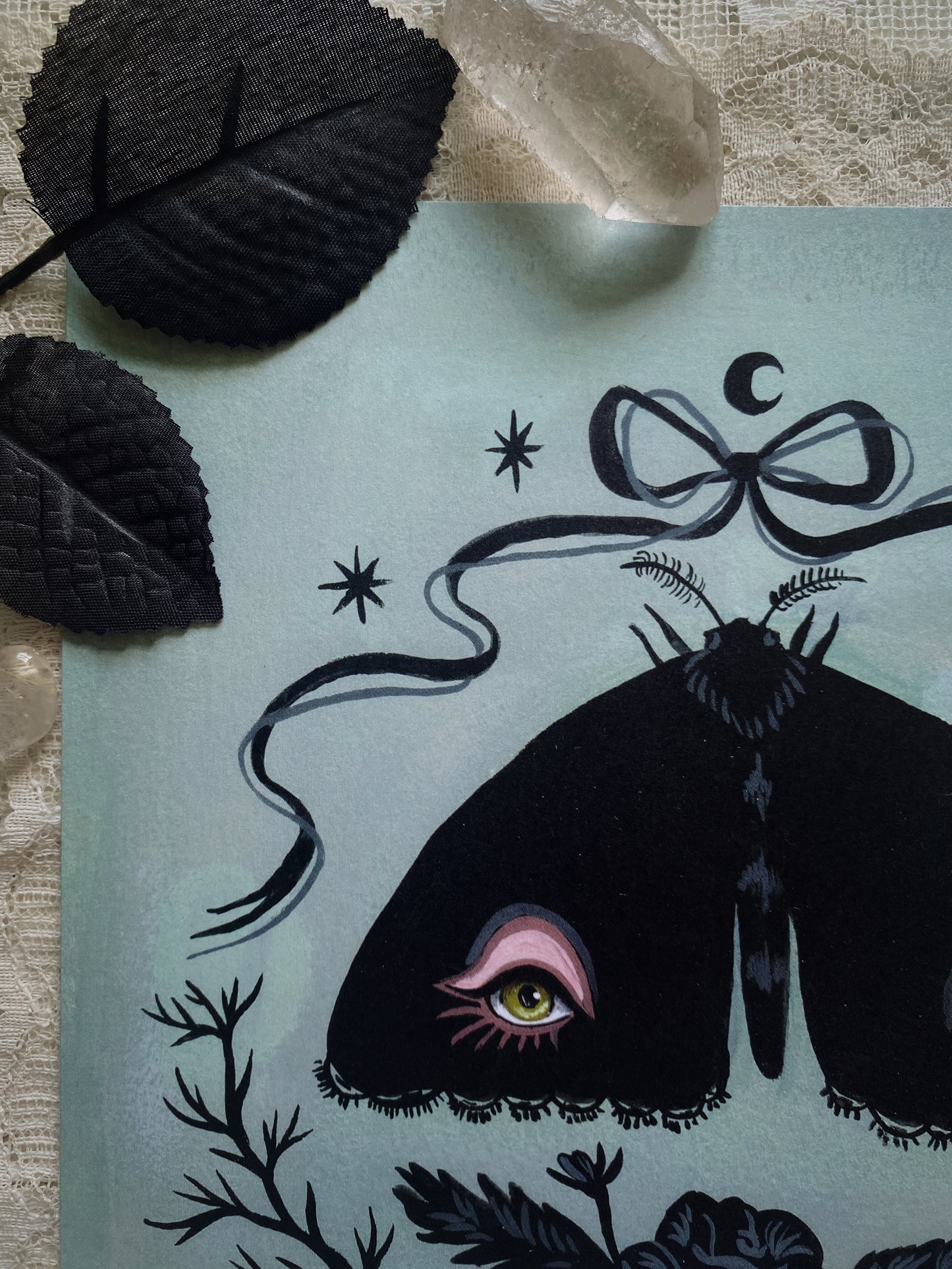 Dark Moth - 8x8 Art Print