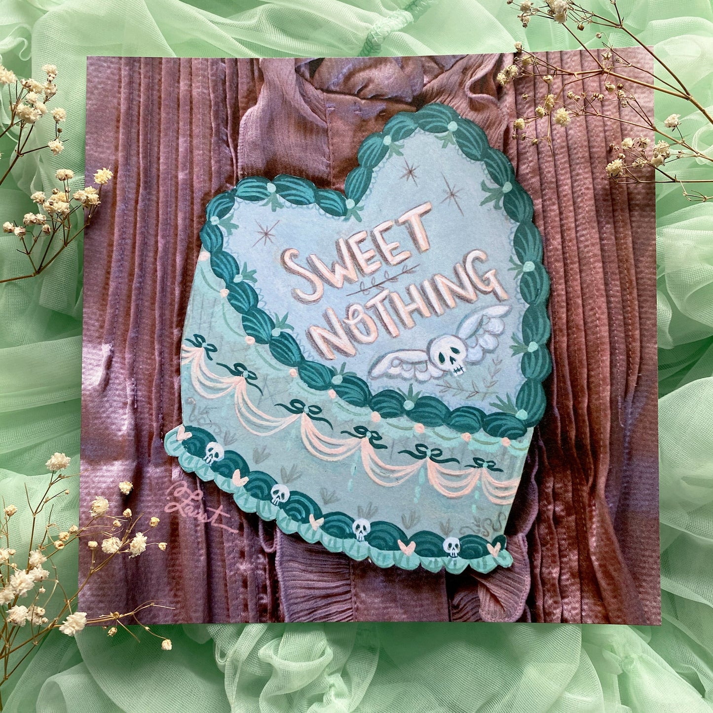 Sweet Nothing Cake - 8x8 Art Print