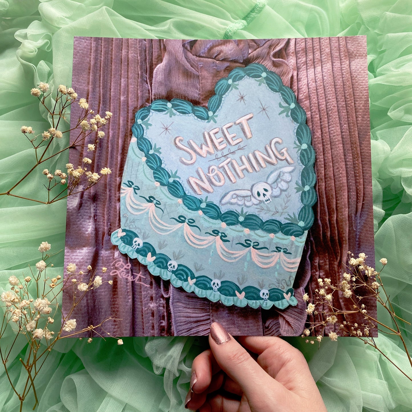 Sweet Nothing Cake - 8x8 Art Print