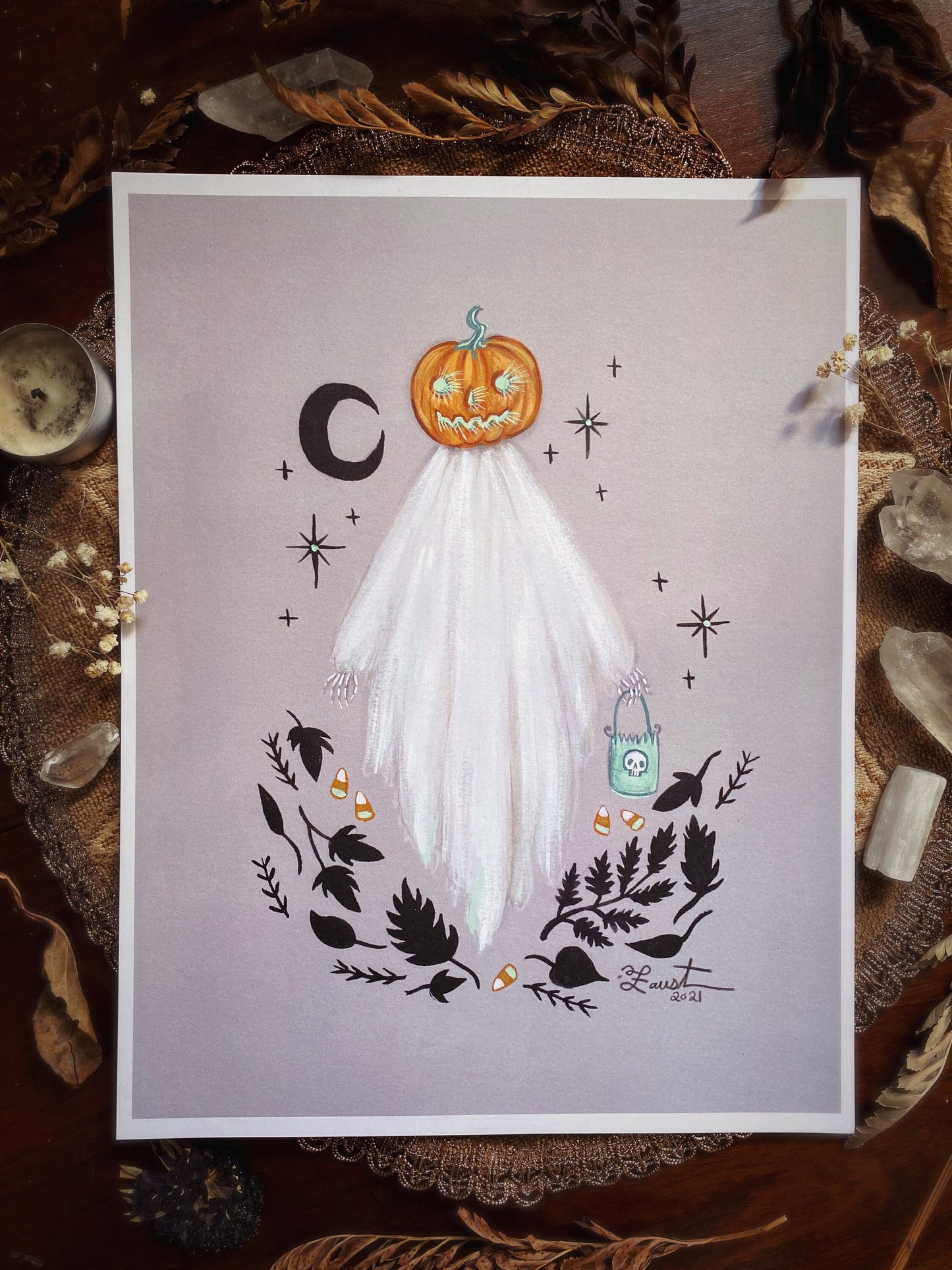 Halloween Spirit - 8.5x11 Art Print