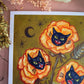 Spooky Cat Bouquet - 5x7 Art Print - Prints for a Cause