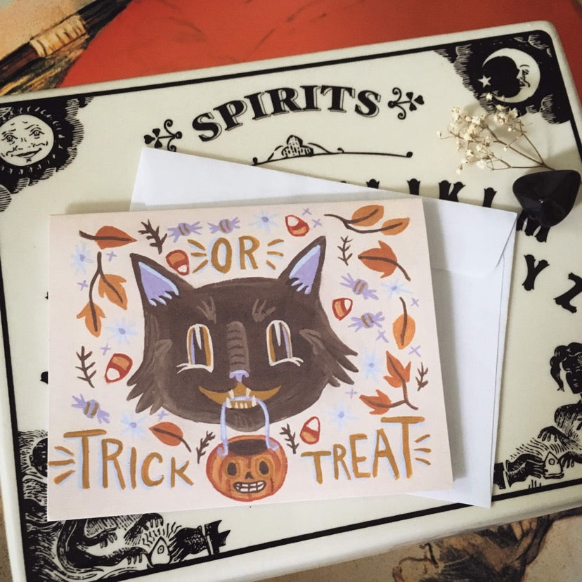 Trick or Treat! ✦ Vintage Halloween Card